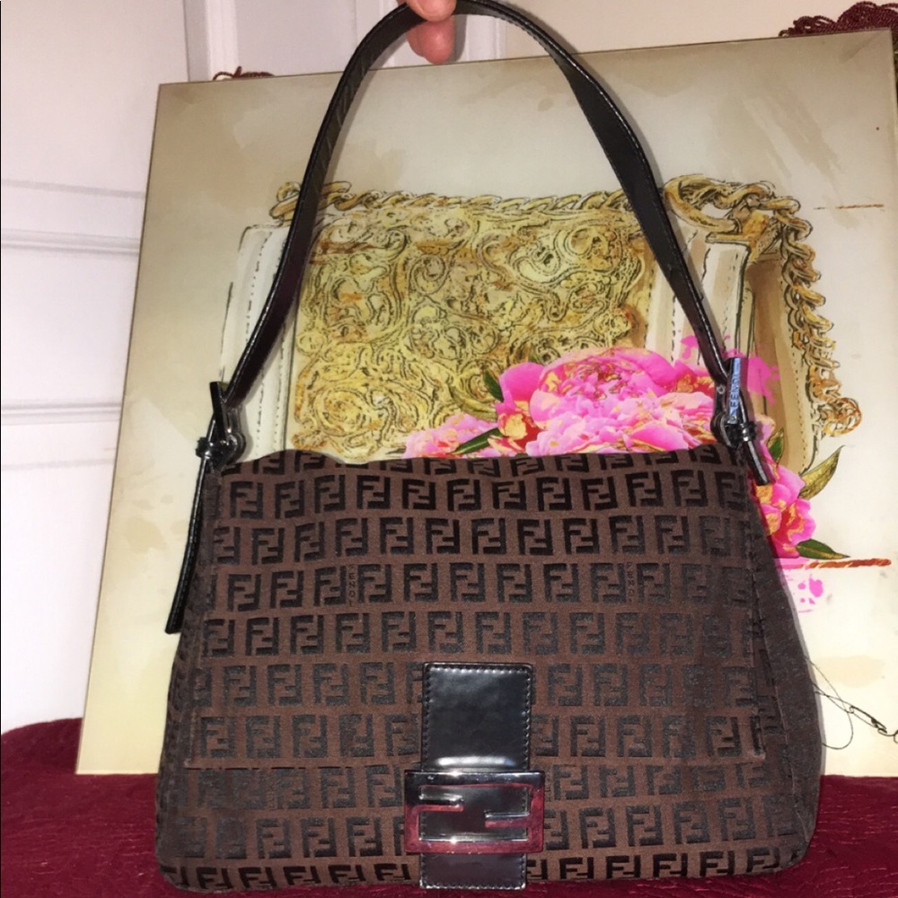 Fendi Chocolate Zucchino Small Bag